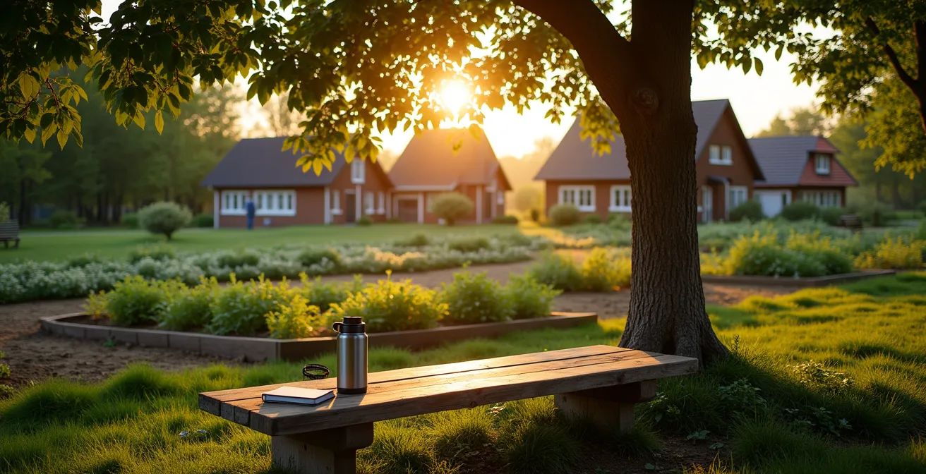 Achtwöchiges Resilienzprogramm visualisiert durch einen deutschen Waldspaziergang