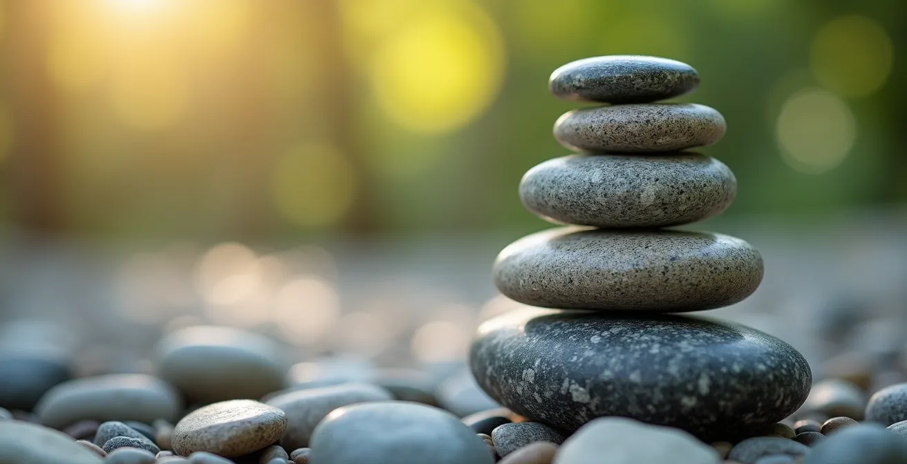 Visualisierung der Gesundheits-Fundament-Pyramide mit aufbauenden Stufen