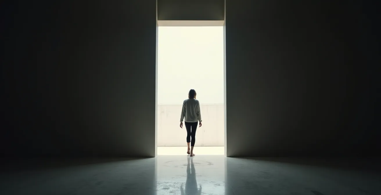 Metaphorische Darstellung des Durchbrechens von Scham und Isolation