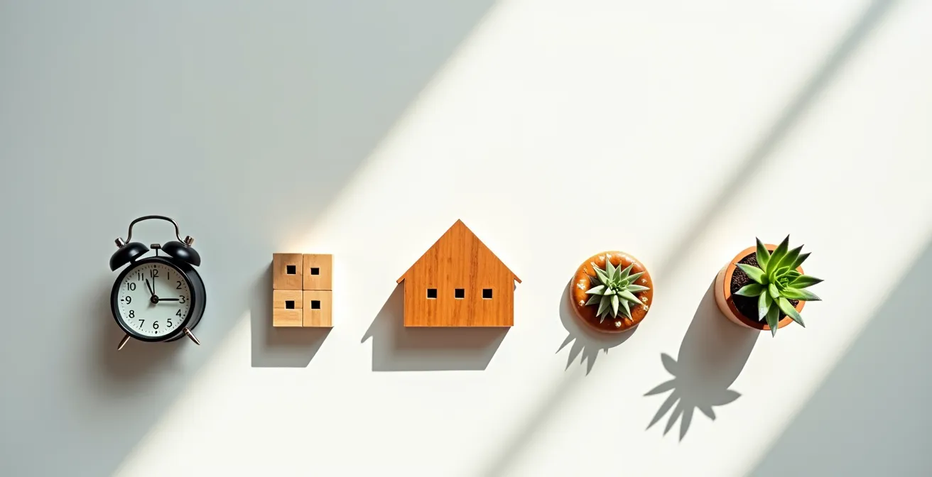 Detaillierte Visualisierung der 6-Kategorien-Stressmatrix mit Bewertungssystem